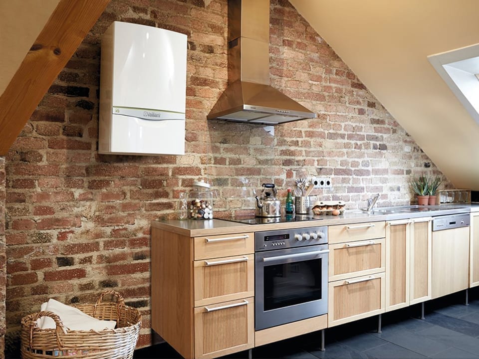 vaillant boiler installed in kitchen